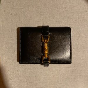 Gucci Jackie 1961 card case wallet in black